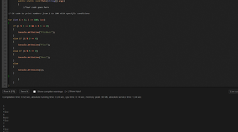 Testing the code