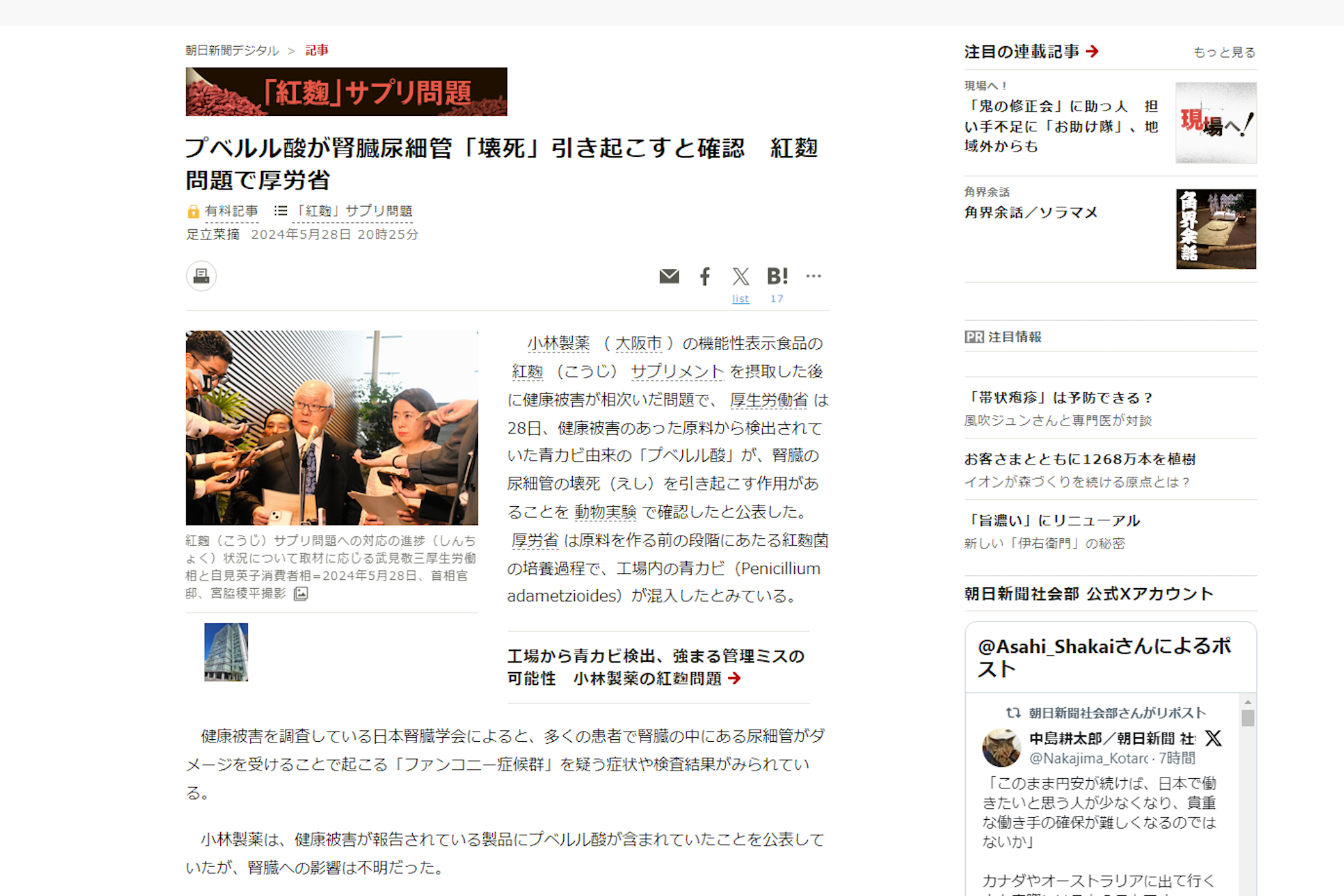 A Japanese website