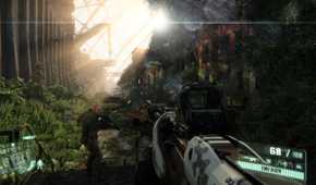 Screenshot of Crysis 3 showing lighting effects