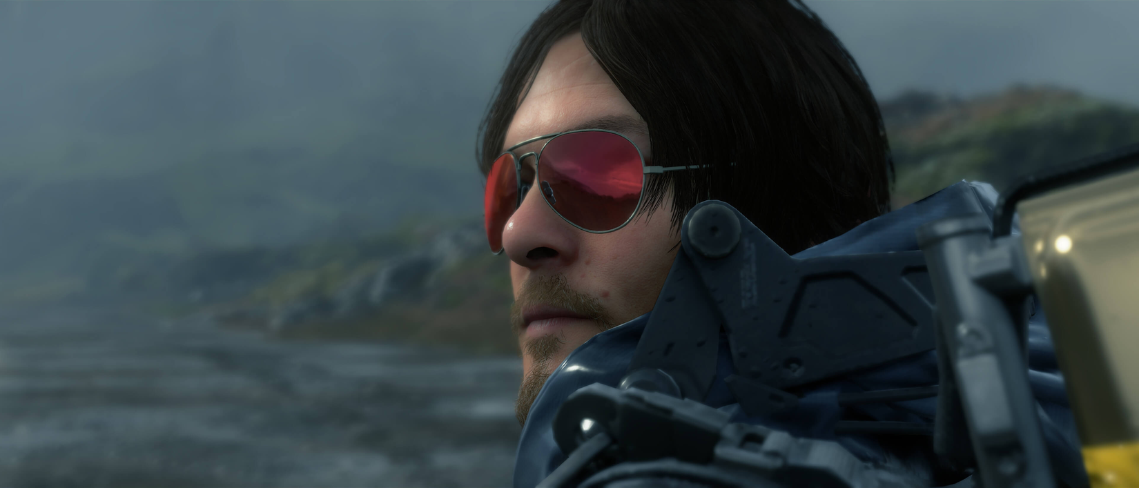 death stranding sam bridges wearing sunglasses