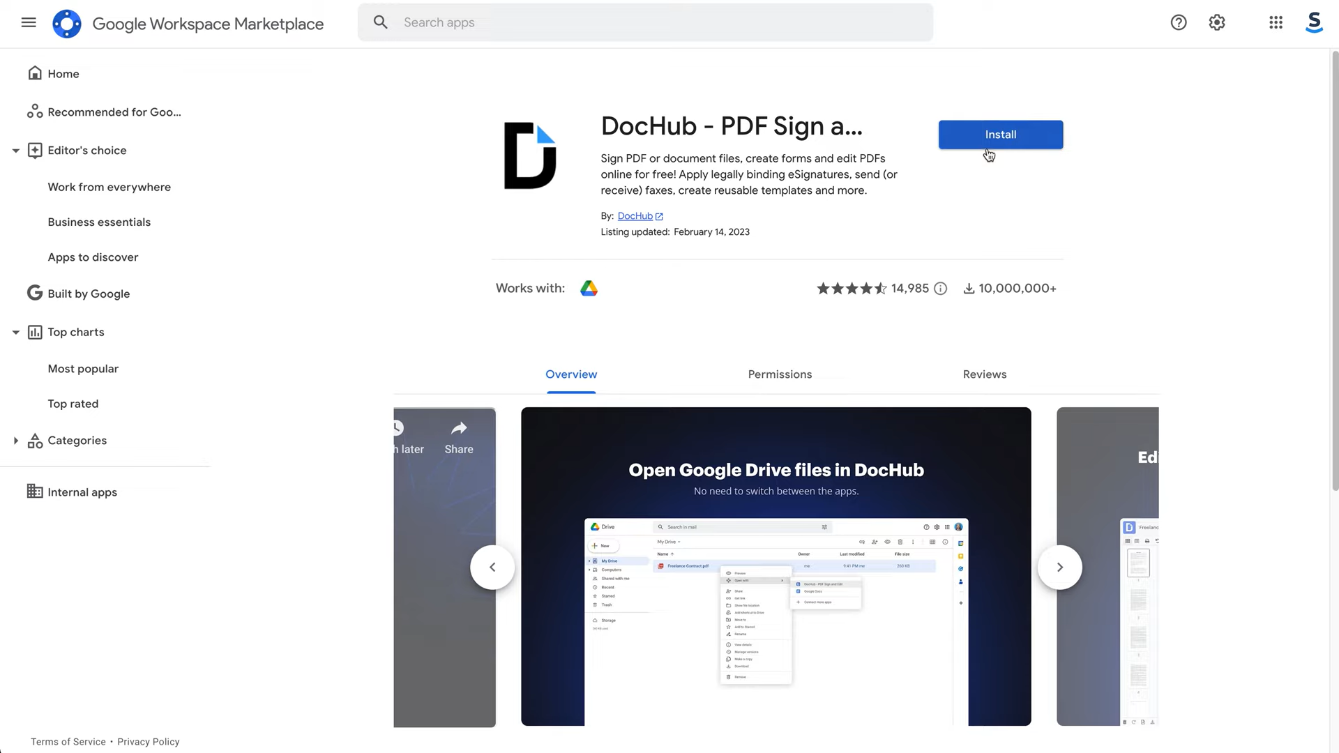 dochub pdf tutorial google drive