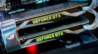 Close-up of dual GTX 1080 in SLI