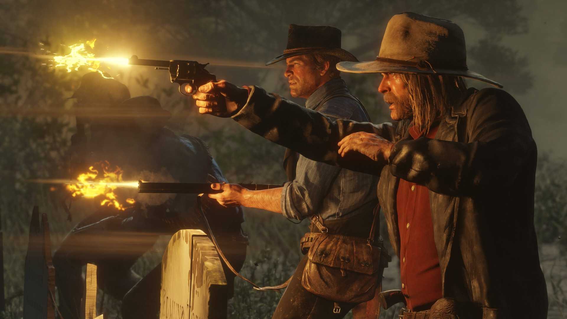 A shootout with Arthur Morgan and his Posse