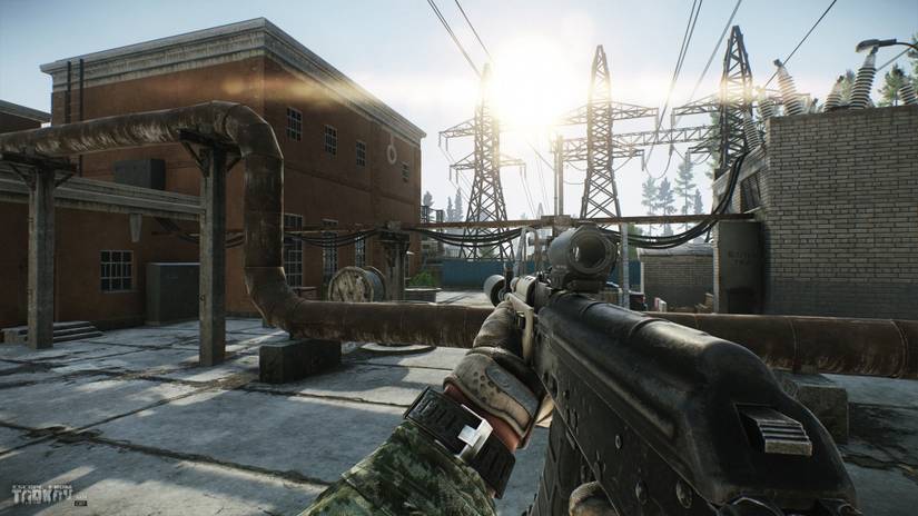 Escape from Tarkov screenshot showing the water plant on Shoreline