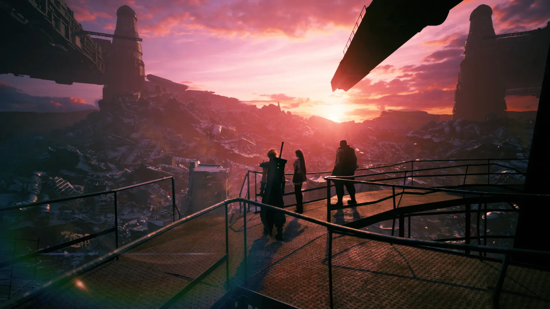final fantasy vii remake vista sunset