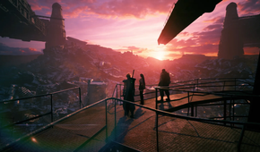 final fantasy vii remake vista sunset