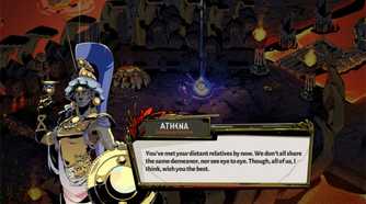 screenshot of hades showing a conversation with athena