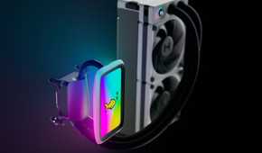 An image showing a render of the Hyte THICC Q60 AIO.