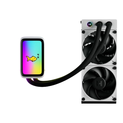 An image showing the render of Hyte THICC Q60 cooler.