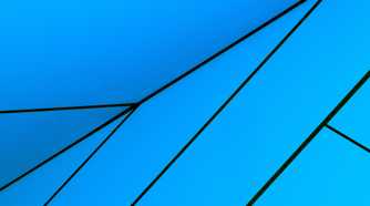 Geometric wallpaper in blue with blaxk lines