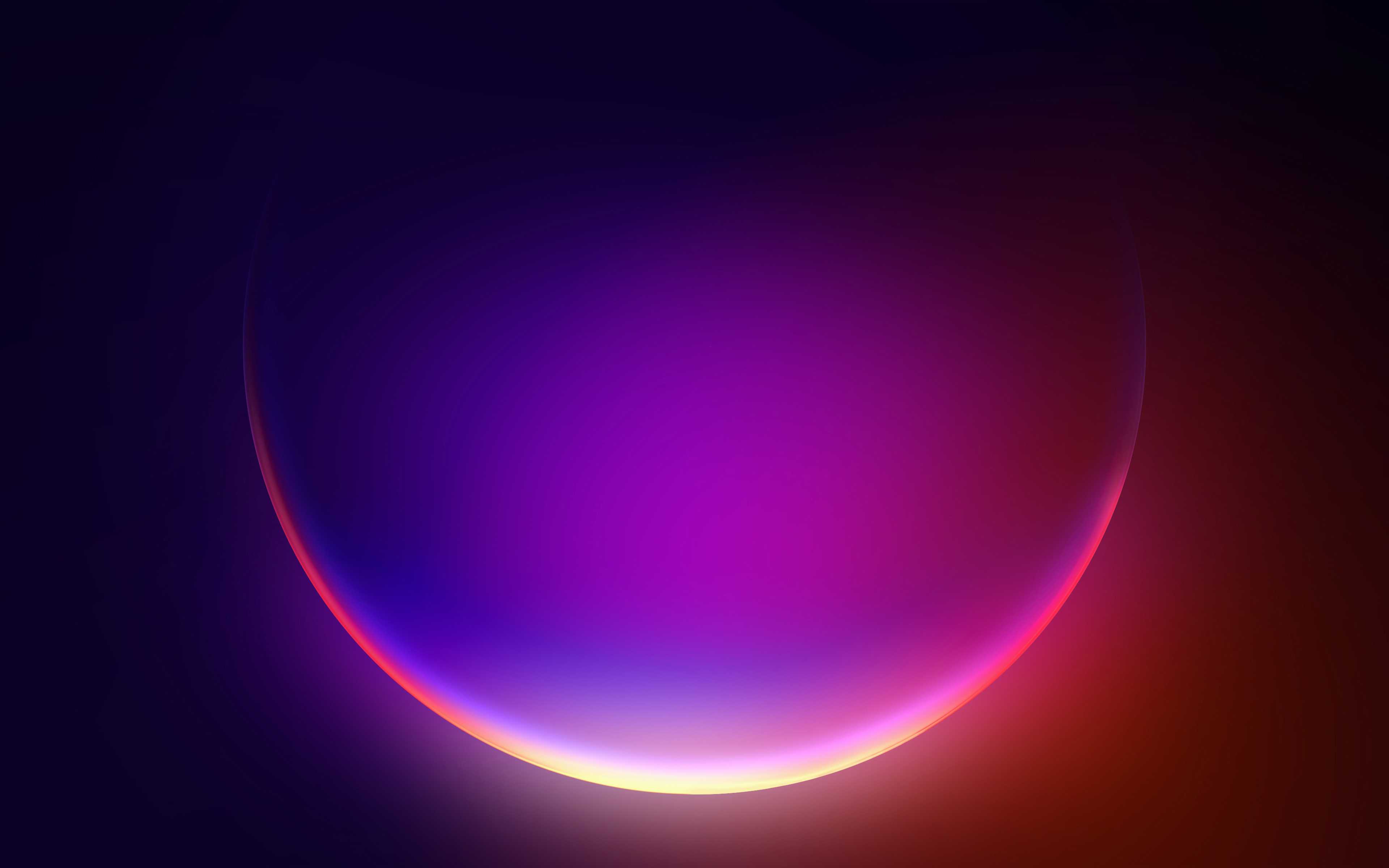 A purple and red circle in a dark background