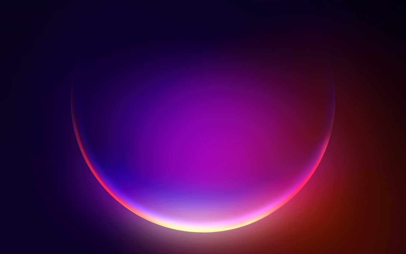 A purple and red circle in a dark background