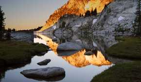 Mountains at sunset