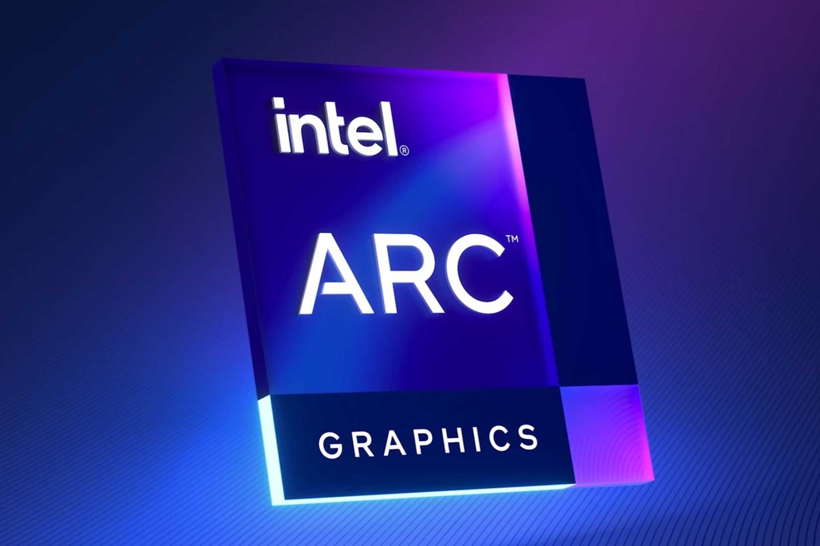 A render of Intel Arc graphics