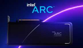 A render of the Intel Arc GPU