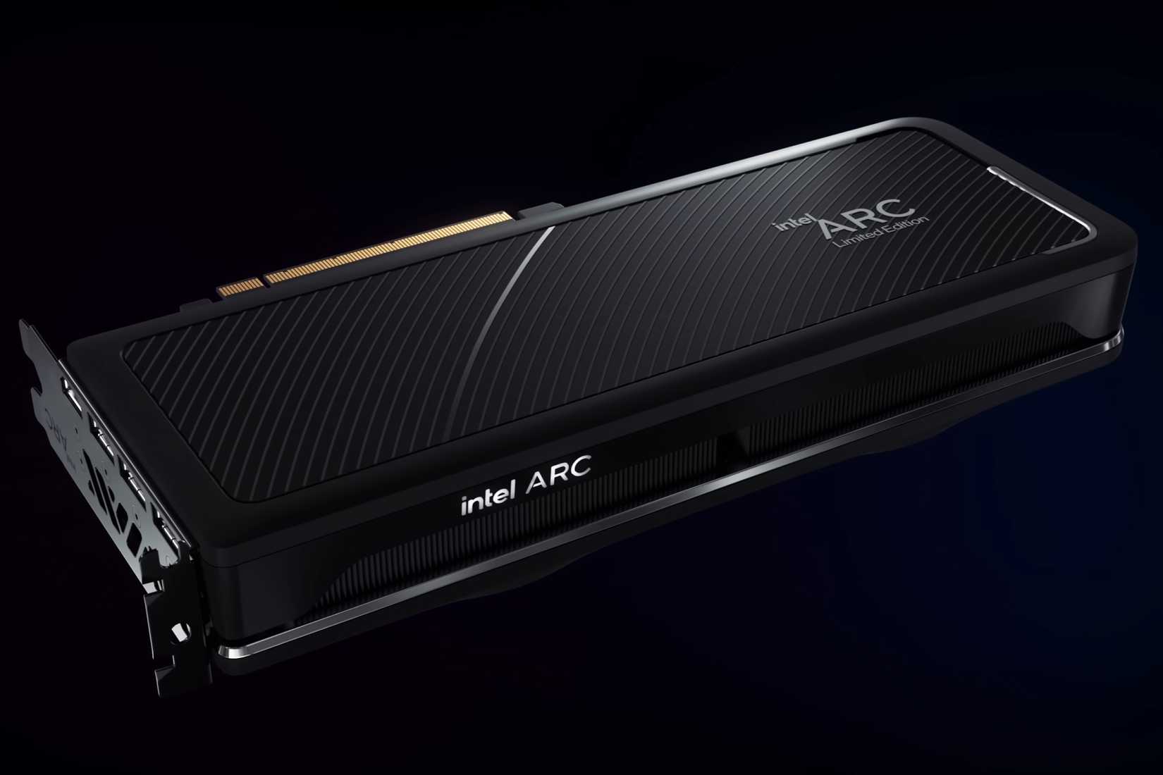 A render of Intel Arc GPUs