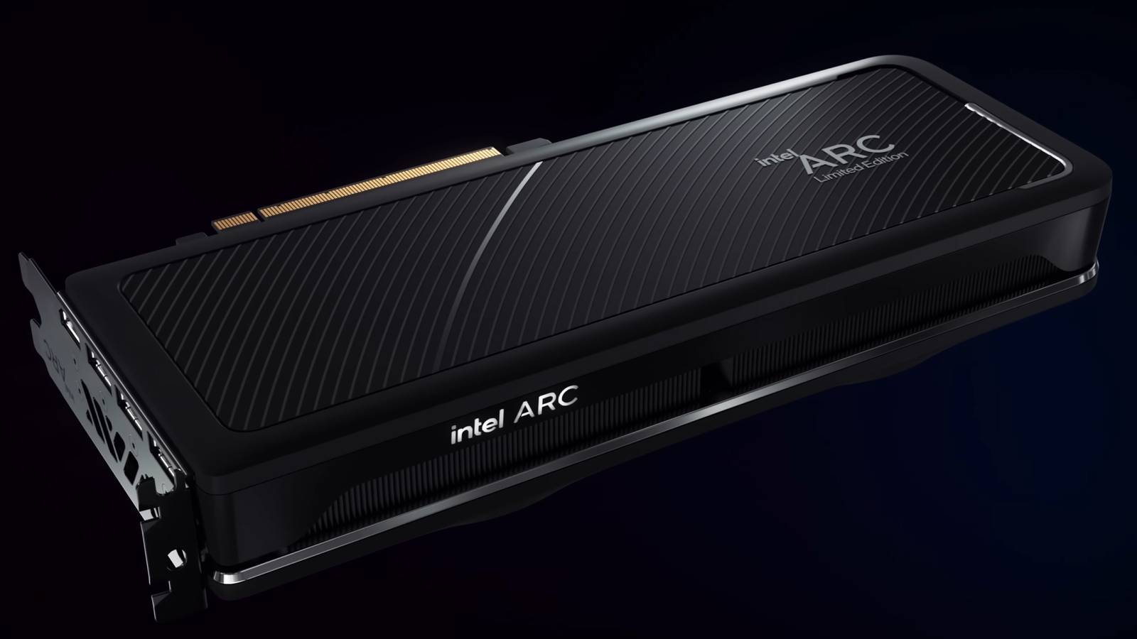 A render of Intel Arc GPUs