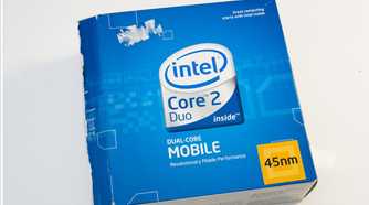 Intel Core 2 Duo processor retail box