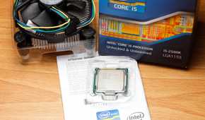 Intel Core i5 2500K with retail box and cooler