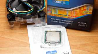 Intel Core i5 2500K with retail box and cooler