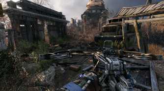 Metro Exodus exploration with crossbow