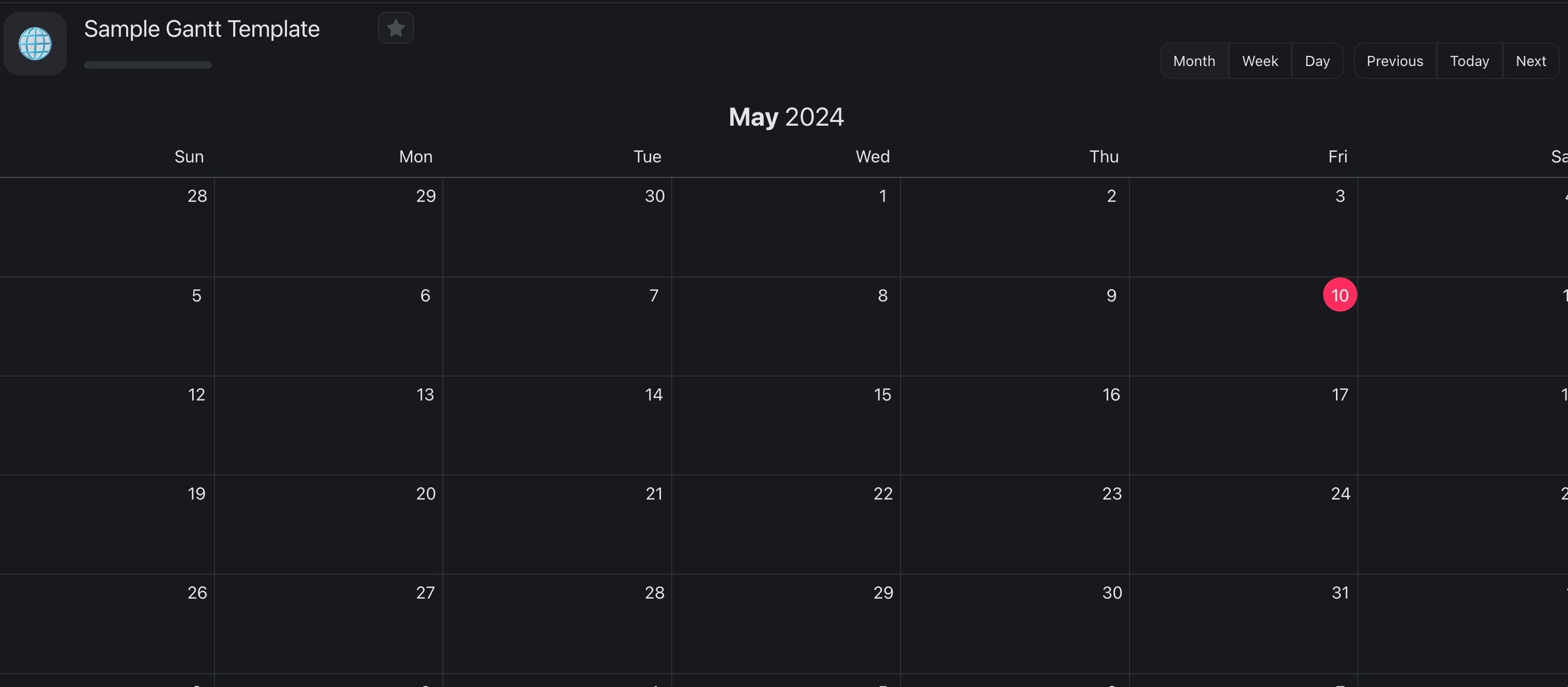 Taskade calendar