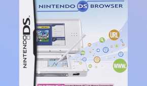 Nintendo DS Browser boxart on a blue gradient background