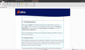 nitro pdf text boxes