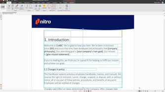 nitro pdf text boxes