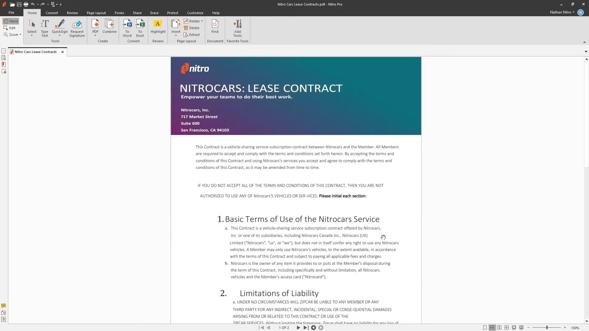 nitro pdf tutorial