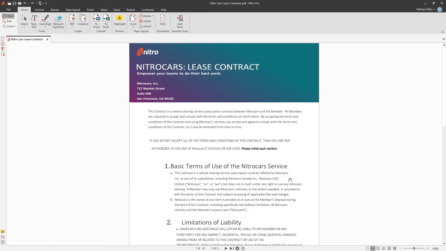 nitro pdf tutorial