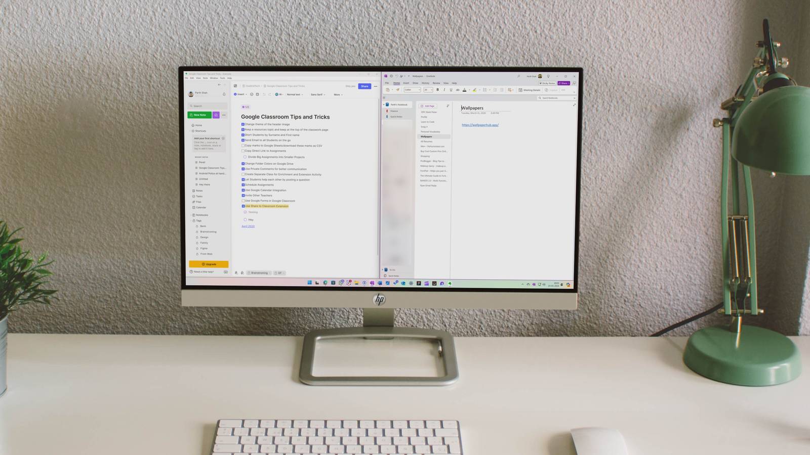 A comparion between OneNote and Evernote