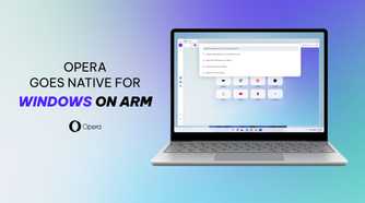 Opera browser running on Windows on Arm laptops