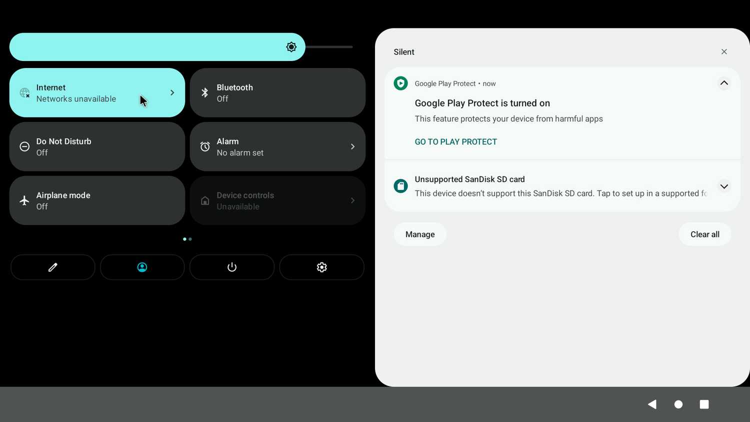Orange Pi Android main menu