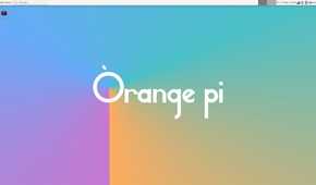 Orange Pi Debian home screen