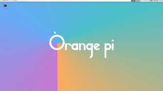 Orange Pi Debian home screen