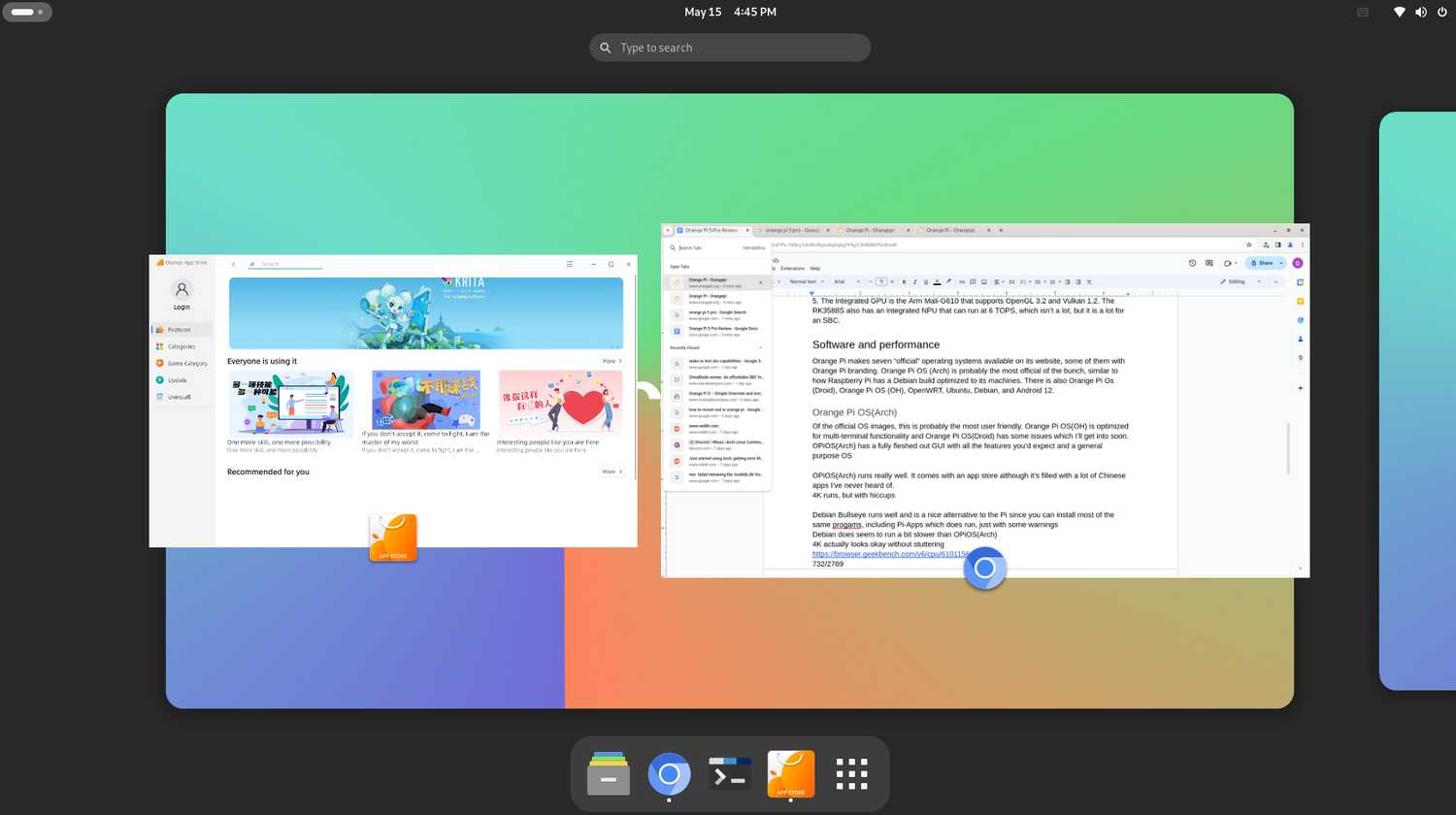 Orange Pi OS(Arch) app selector