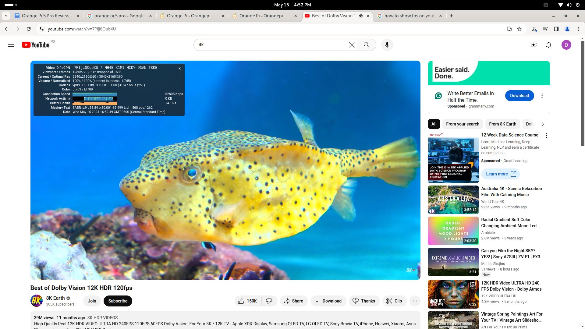 Orange Pi OS(Arch) browser