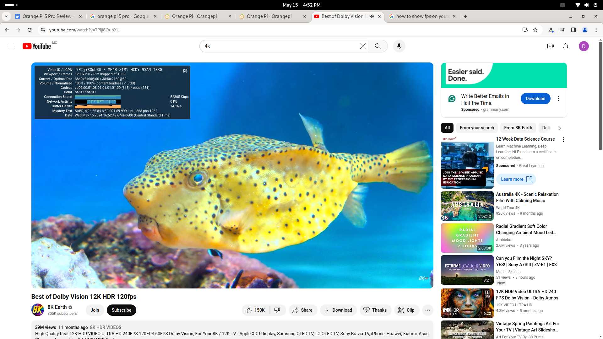 Orange Pi OS(Arch) browser