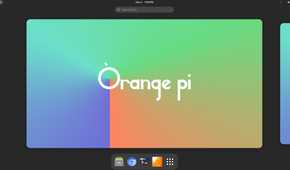 Orange Pi OS(Arch) home screen