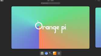 Orange Pi OS(Arch) home screen