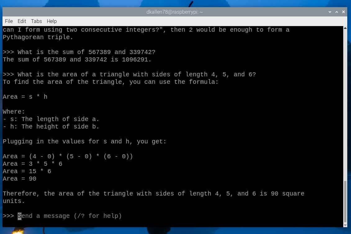 Qwen responses on Raspberry Pi 5
