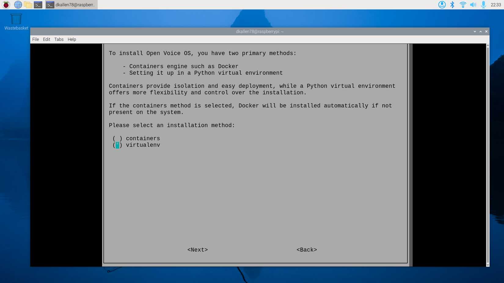 Raspberry Pi 5 Open Voice OS install method