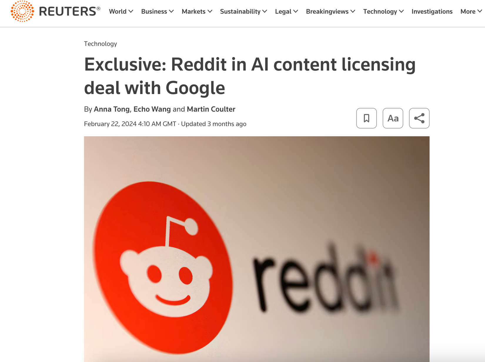 Reuters-google-reddit-partnership