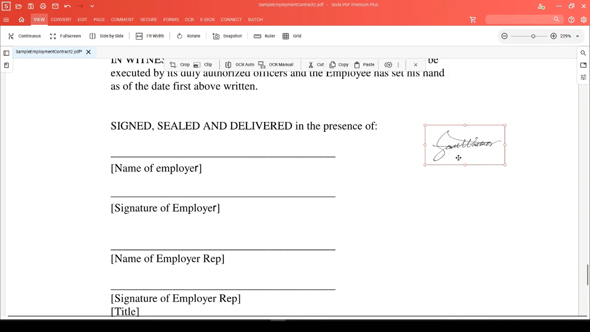 soda pdf tutorial cut copy paste