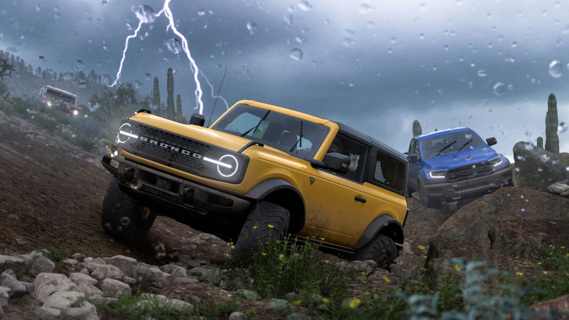 forza horizon 5 trucks in thunderstorm