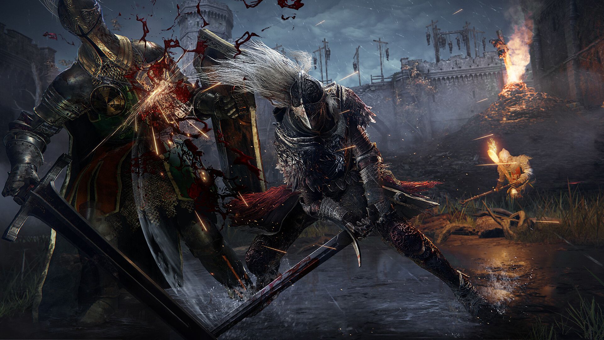 elden ring fighting an enemy