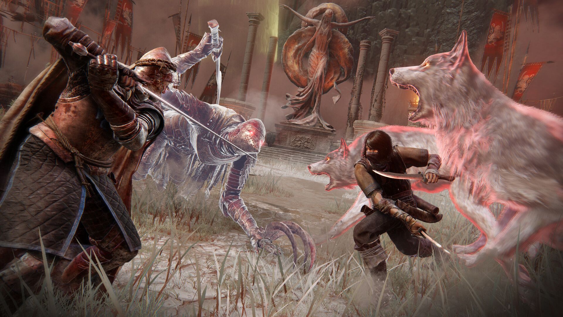 elden ring fighting with spirits