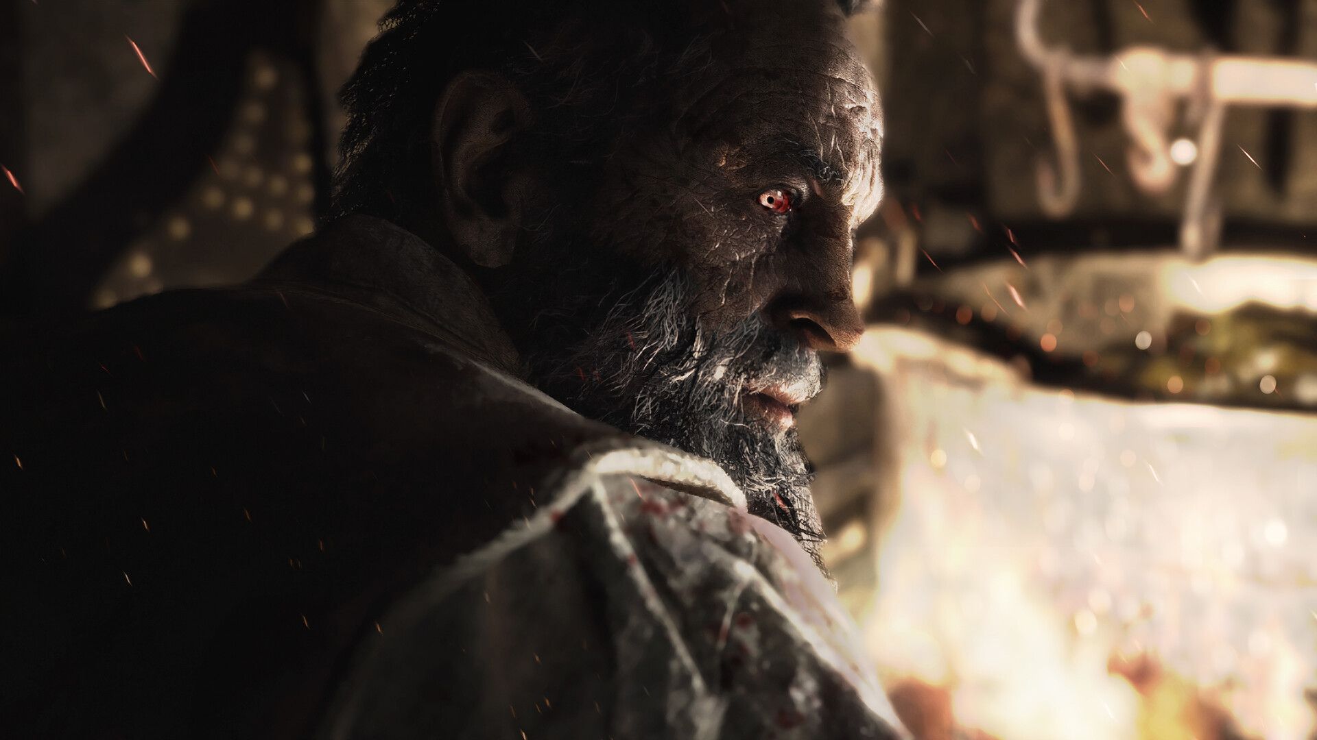resident evil 4 ganados closeup
