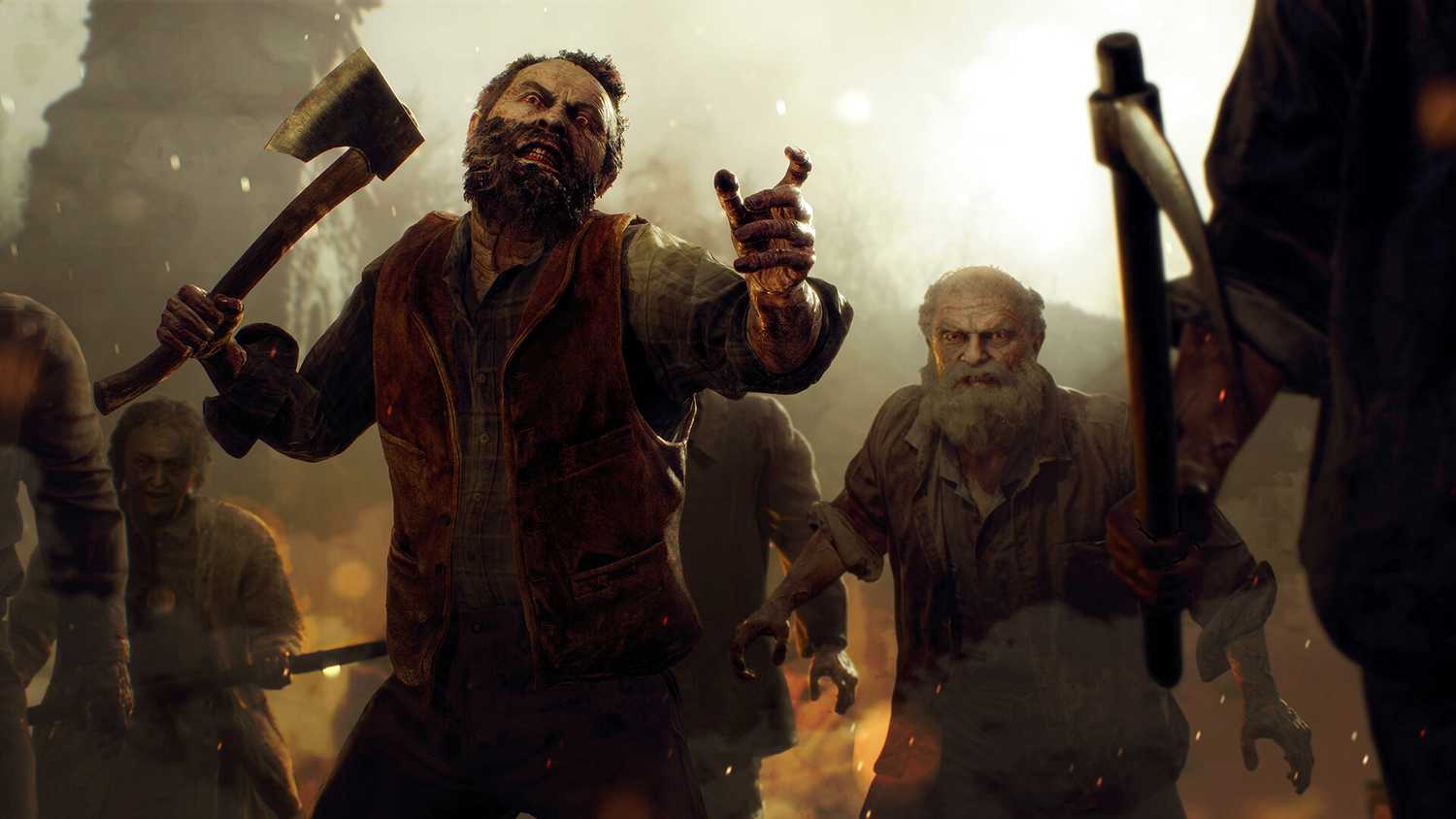 resident evil 4 ganados attacking en masse